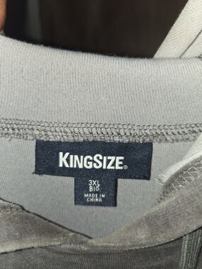 KingSize Men's 3XL Gray Hoodie Sweatshirt